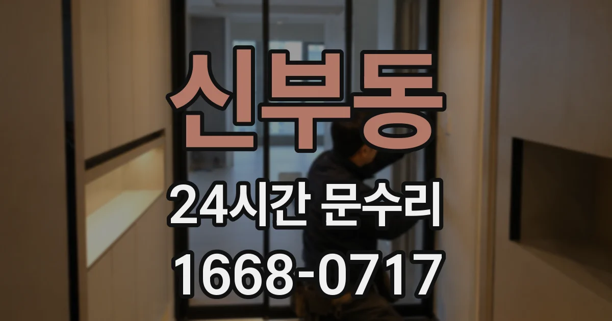 신부동 24시간 문수리
