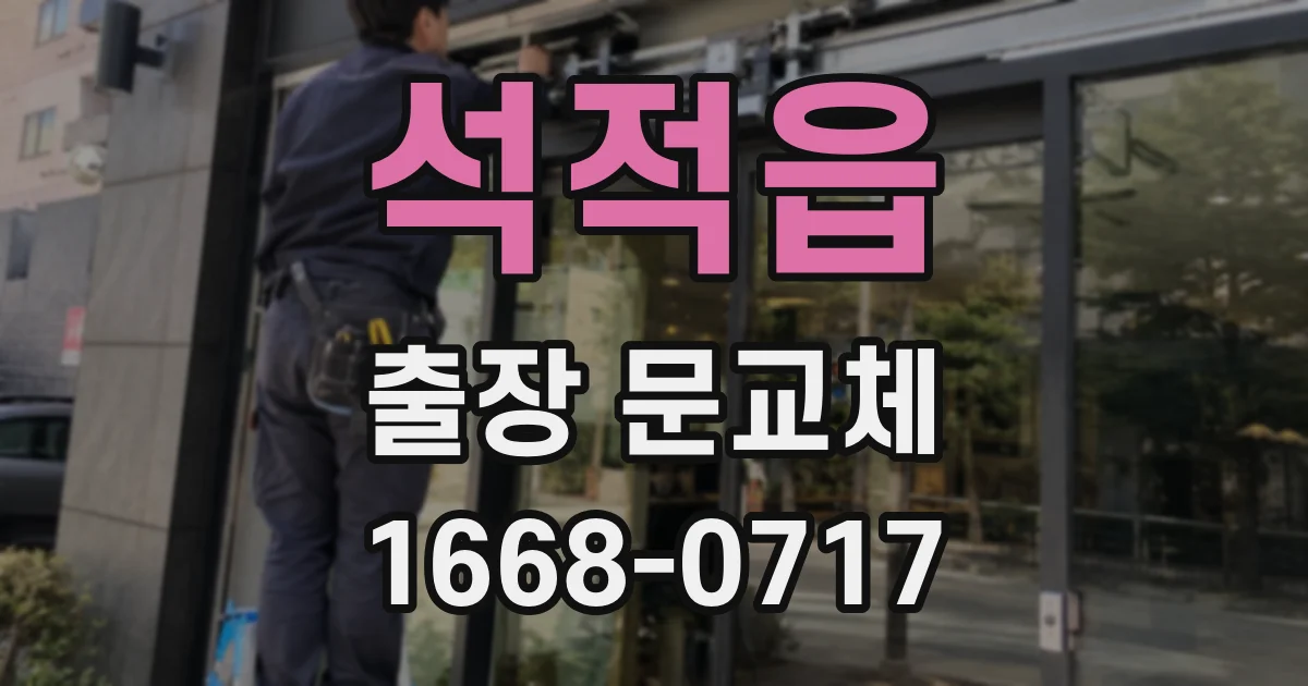 석적읍 출장 문교체