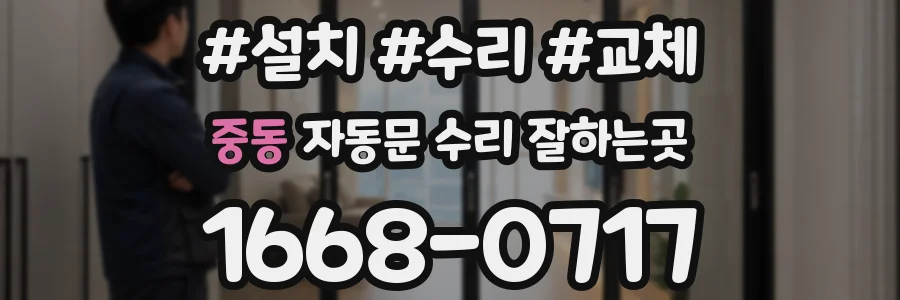 중동 자동문 수리 잘하는곳