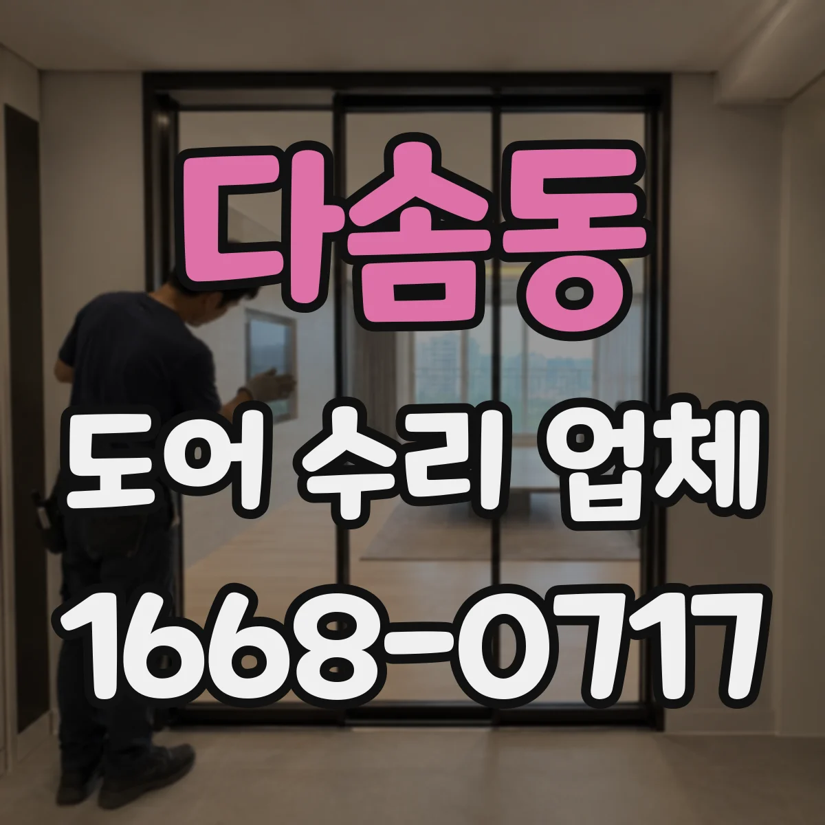 다솜동 도어 수리 업체 미닫이문 레일 소음 멈추는 점검과 조치
