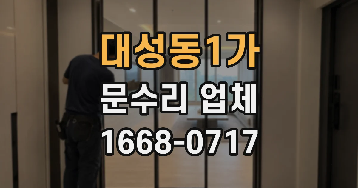대성동1가 문수리 업체