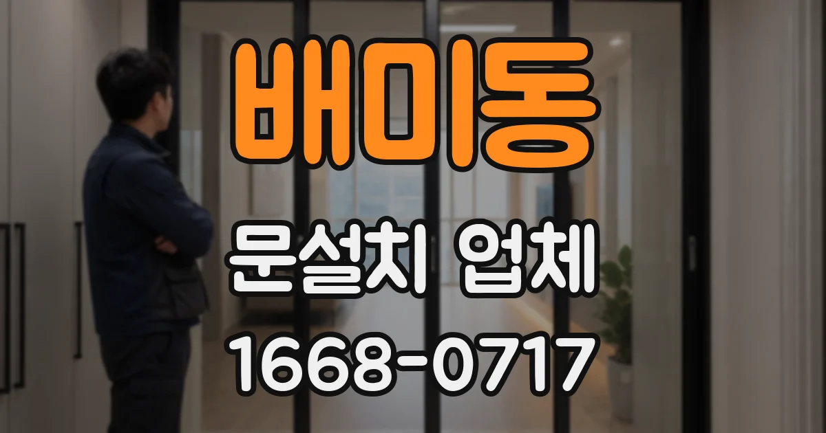 배미동 문설치 업체