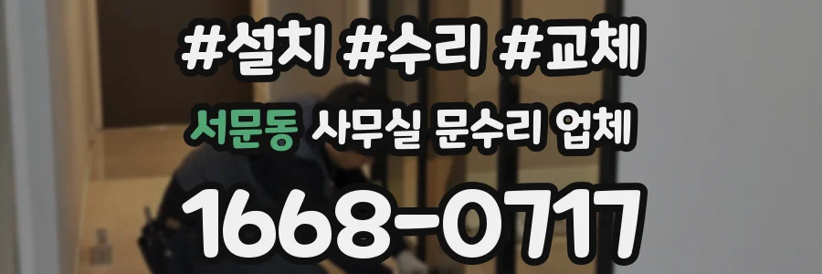 서문동 사무실 문수리 업체