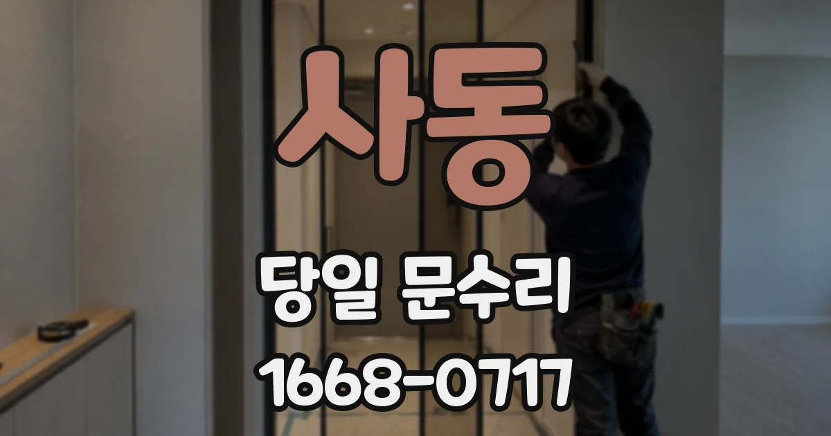 사동 당일 문수리