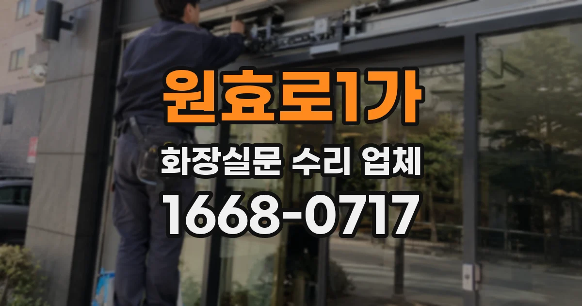 원효로1가 화장실문 수리 업체