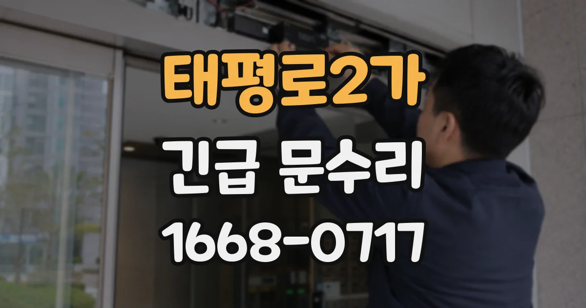 태평로2가 긴급 문수리