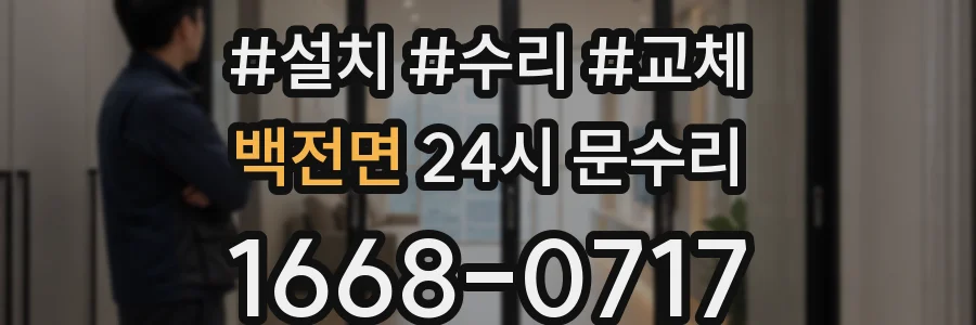 백전면 24시 문수리