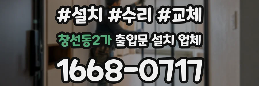 창선동2가 출입문 설치 업체