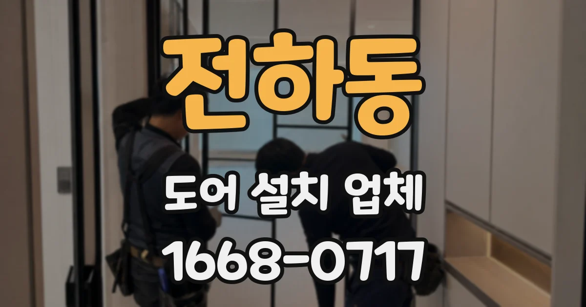 전하동 도어 설치 업체