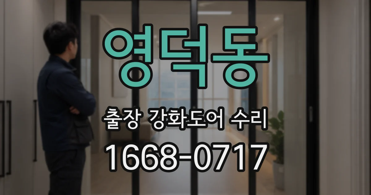 영덕동 출장 강화도어 수리