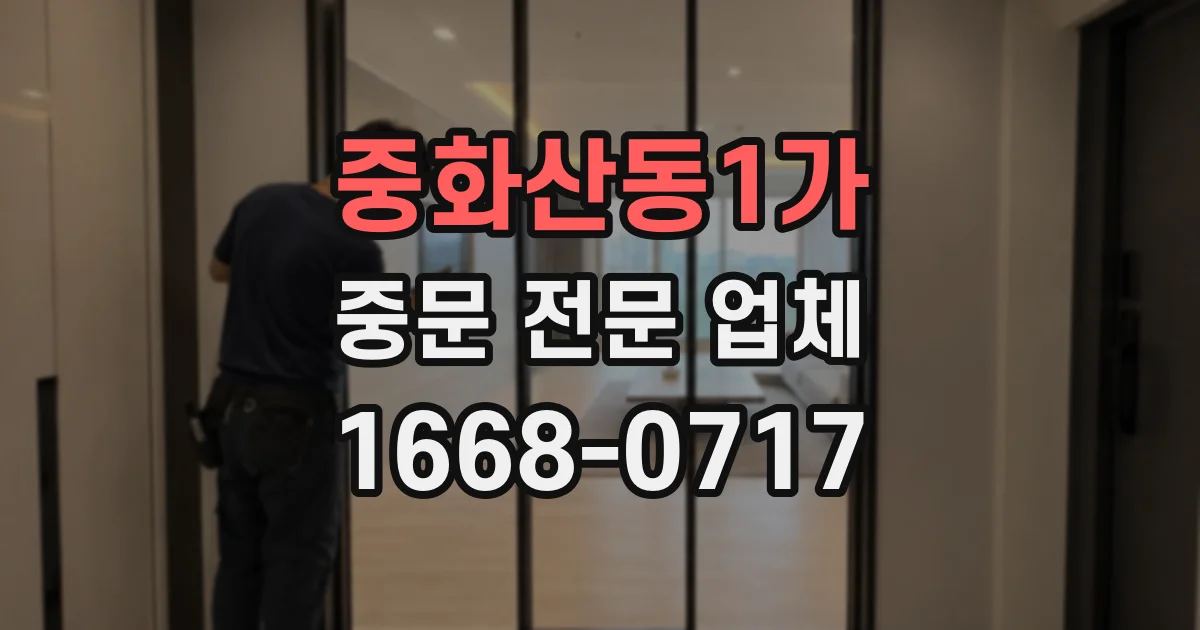 중화산동1가 중문 전문 업체