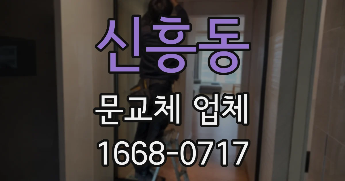 신흥동 문교체 업체