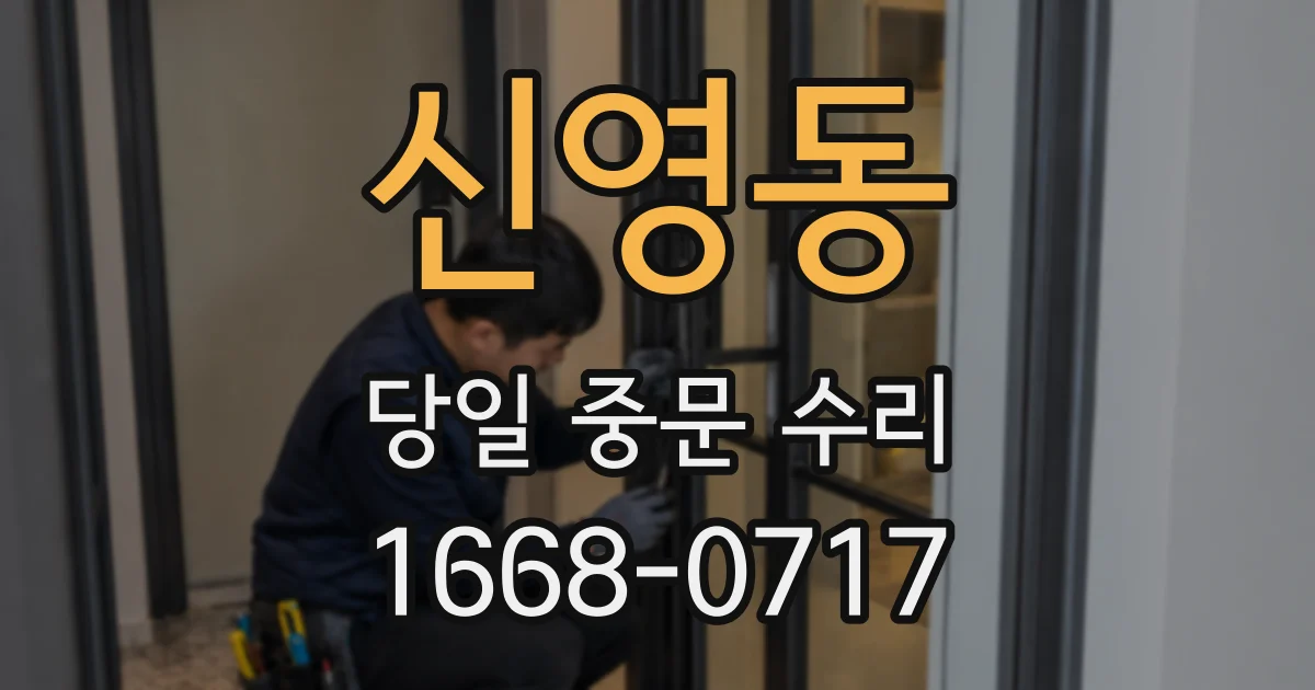 신영동 당일 중문 수리