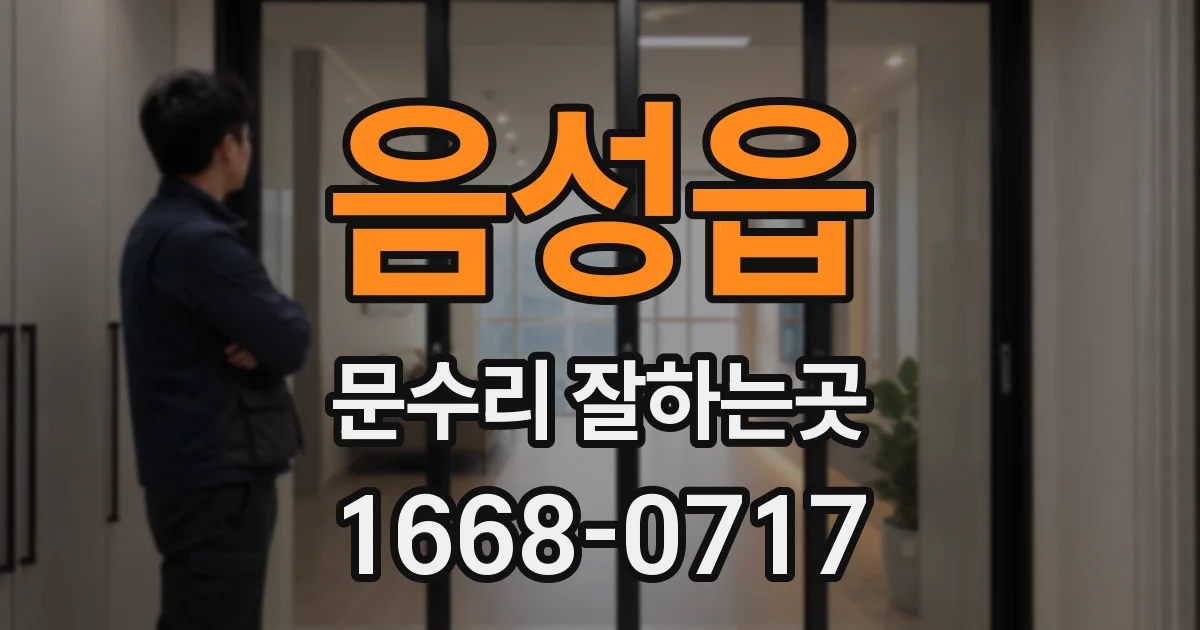 음성읍 문수리 잘하는곳