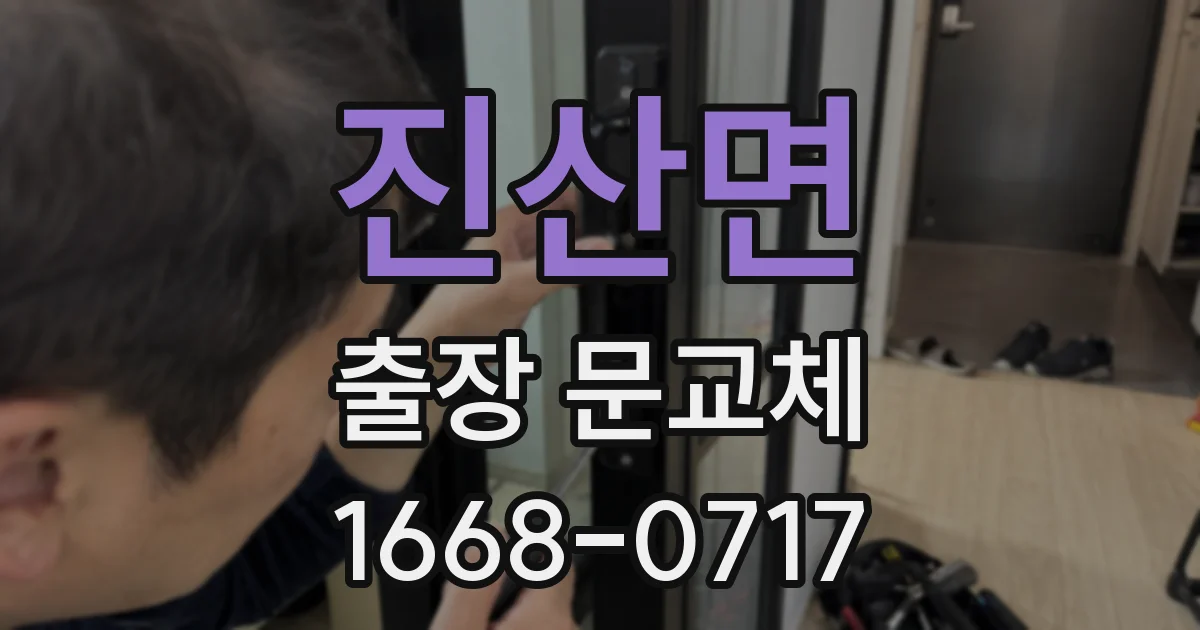 진산면 출장 문교체