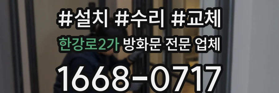 한강로2가 방화문 전문 업체