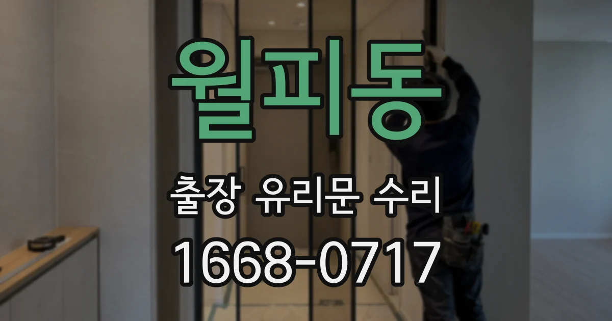 월피동 출장 유리문 수리