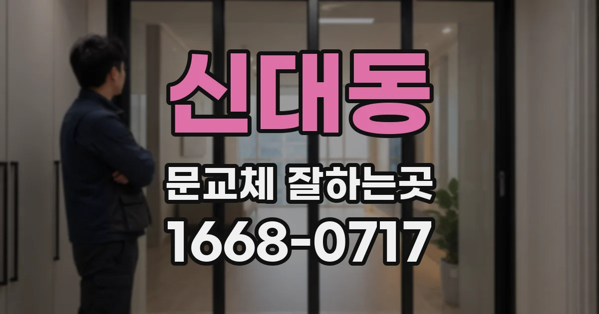 신대동 문교체 잘하는곳