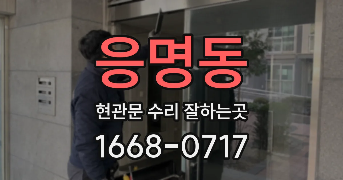 응명동 현관문 수리 잘하는곳