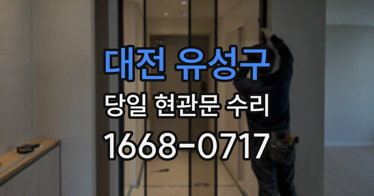 대전 유성구 당일 현관문 수리