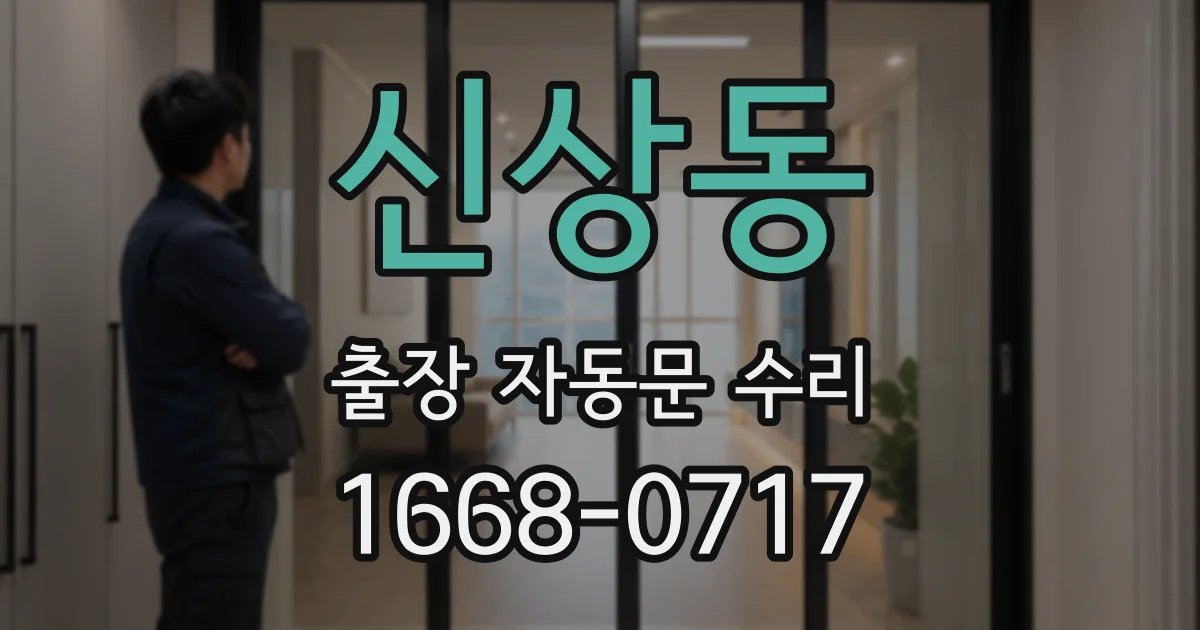 신상동 출장 자동문 수리