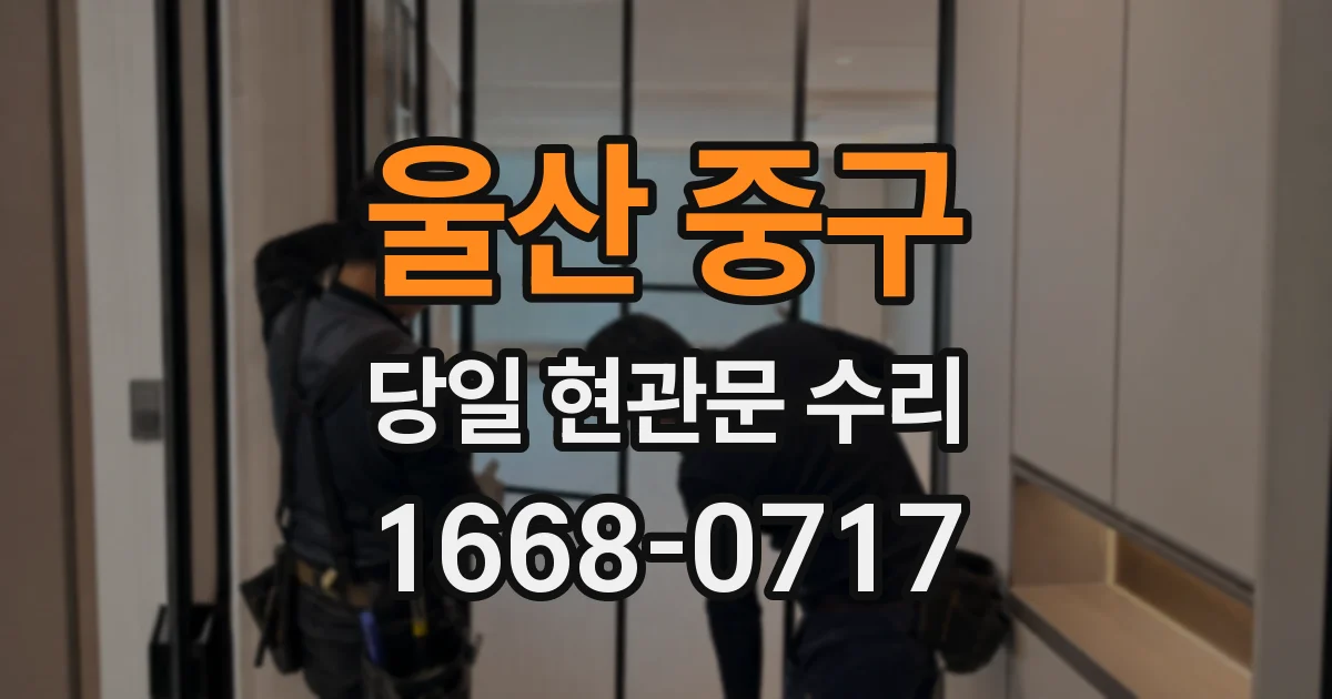 울산 중구 당일 현관문 수리