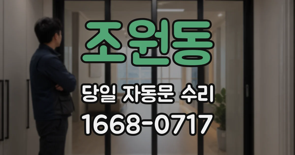 조원동 당일 자동문 수리