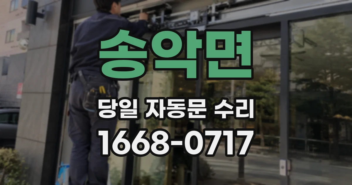 송악면 당일 자동문 수리