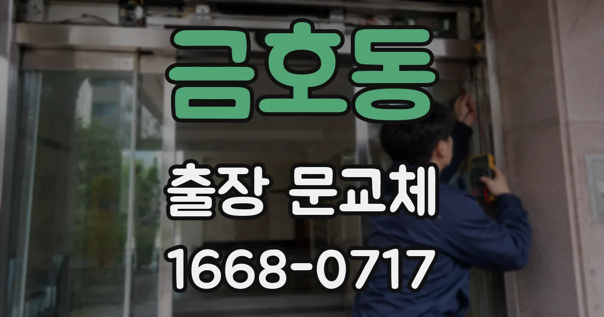 금호동 출장 문교체