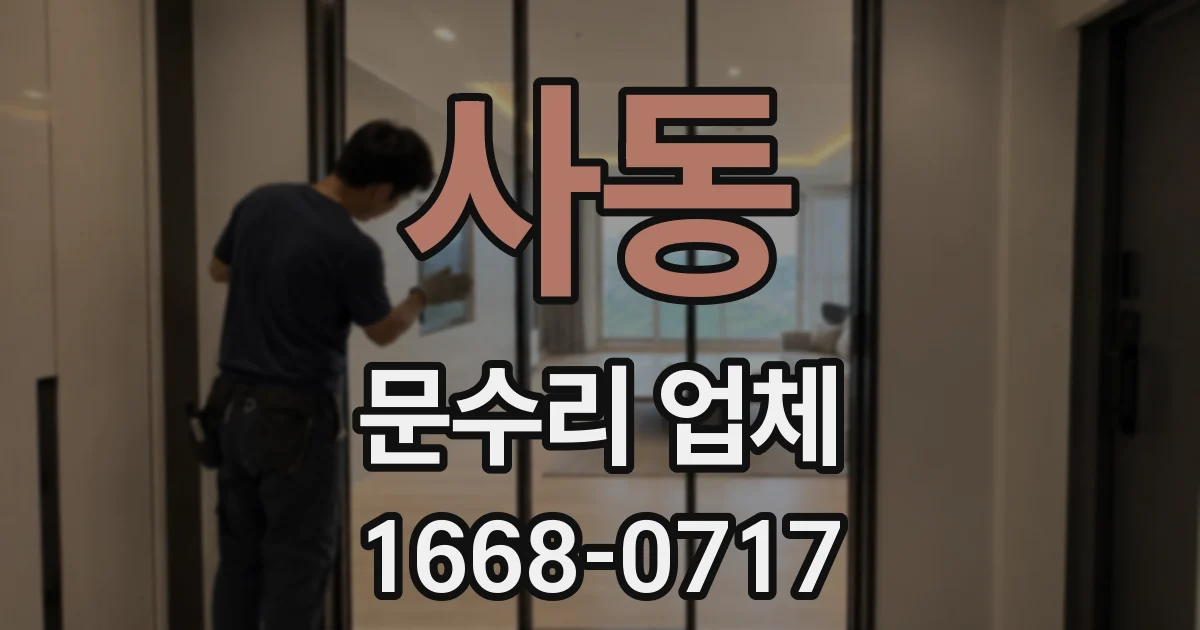 사동 문수리 업체