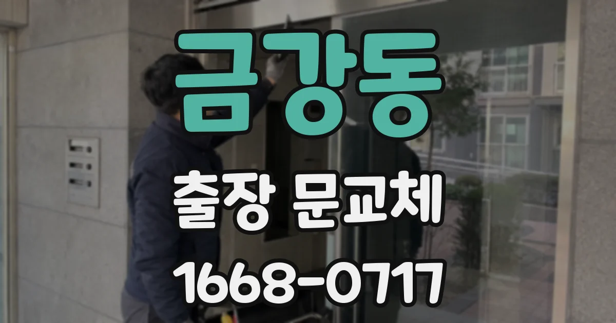 금강동 출장 문교체