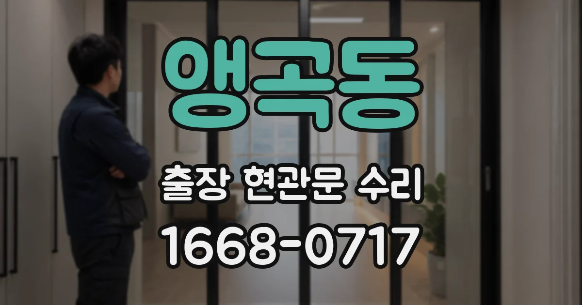 앵곡동 출장 현관문 수리