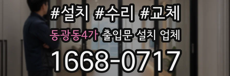 동광동4가 출입문 설치 업체
