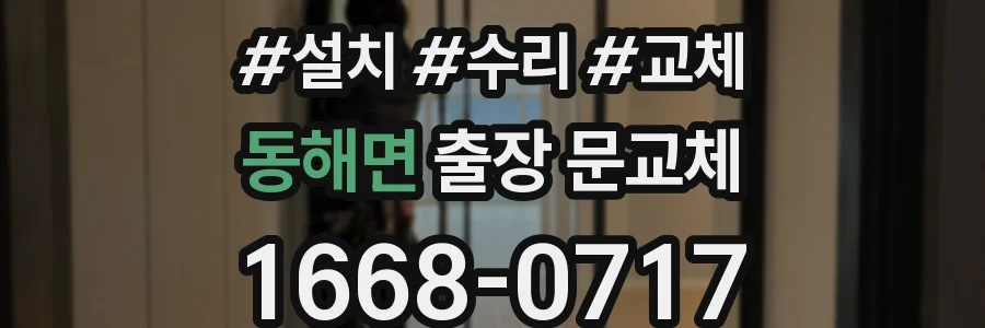 동해면 출장 문교체