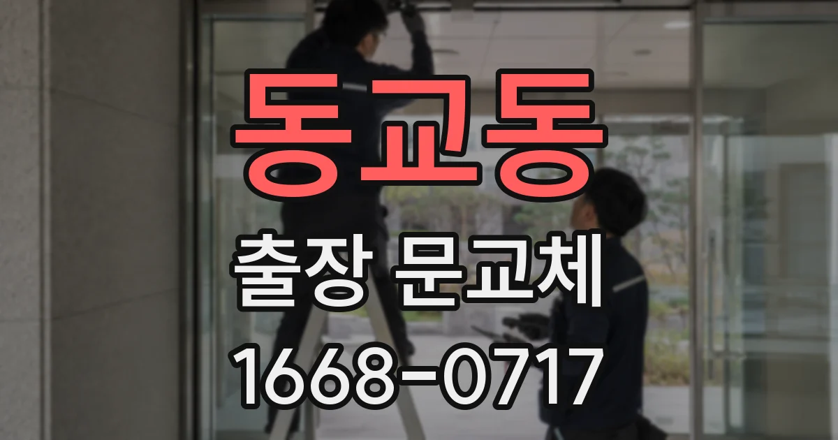 동교동 출장 문교체