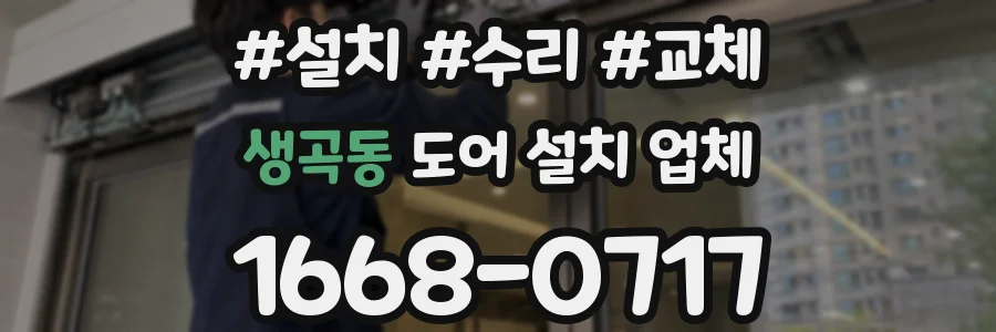 생곡동 도어 설치 업체