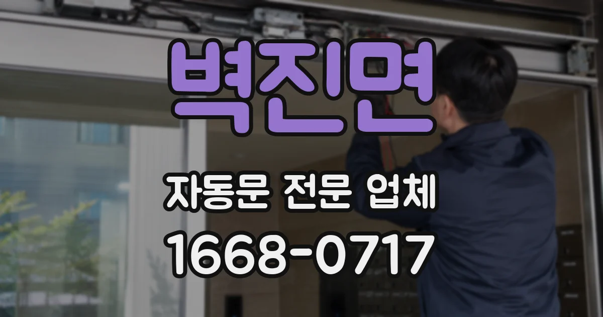 벽진면 자동문 전문 업체