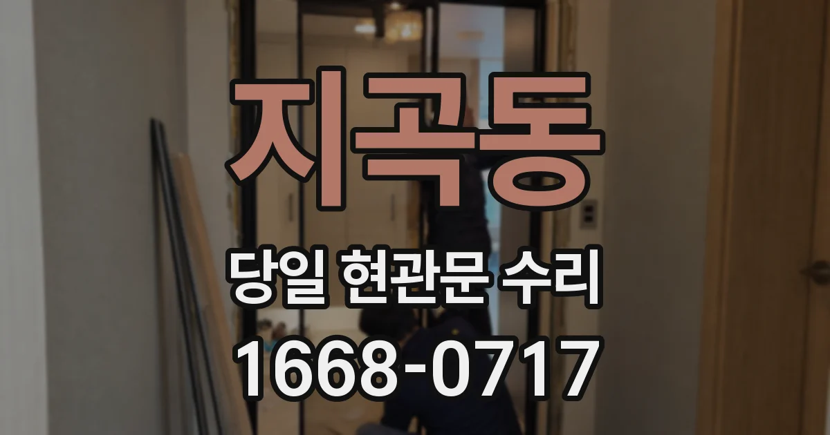 지곡동 당일 현관문 수리