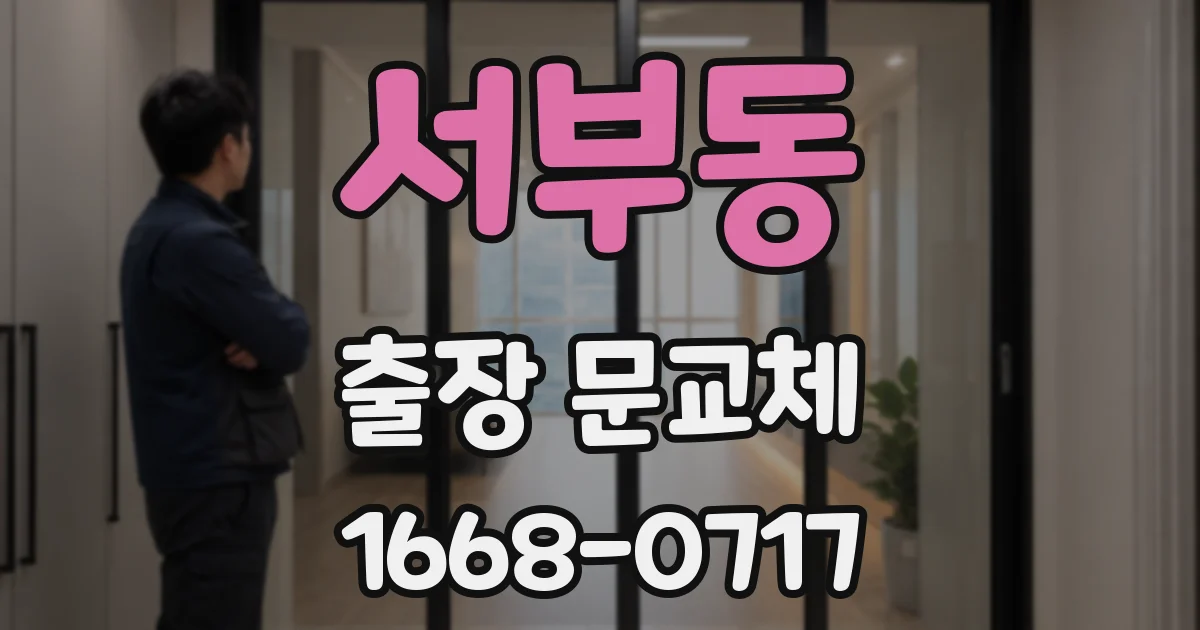 서부동 출장 문교체