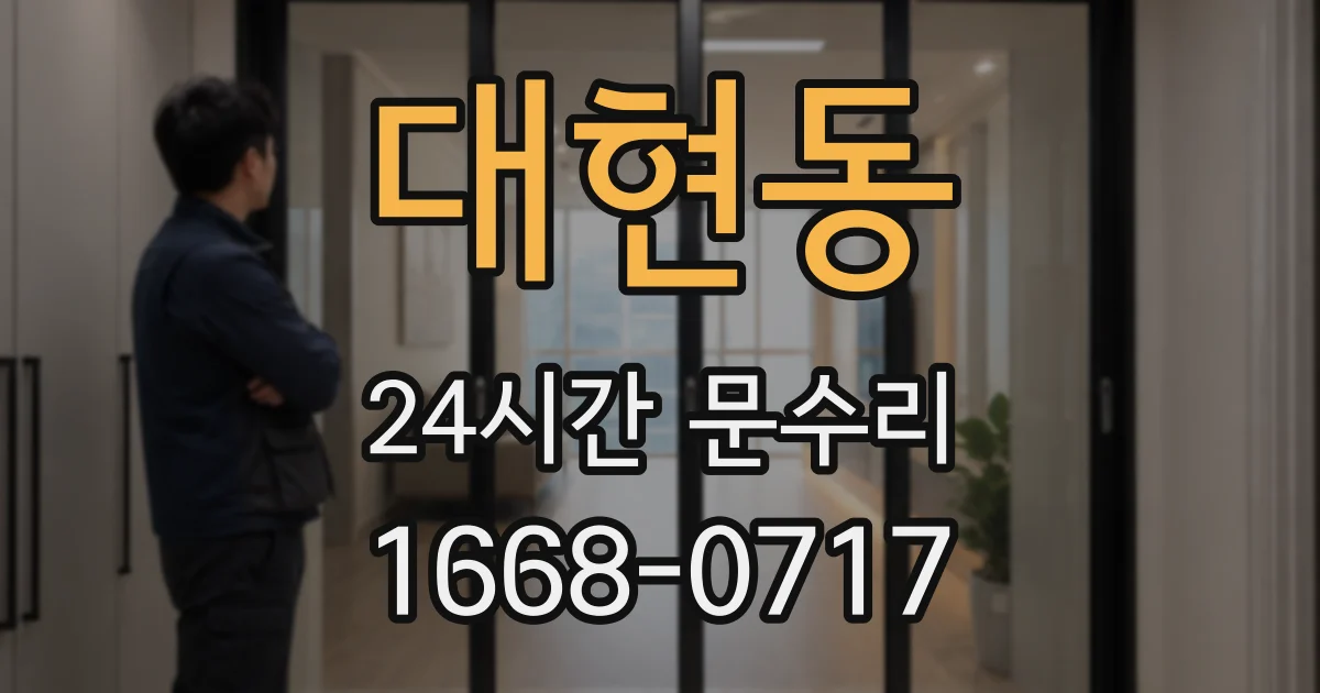 대현동 24시간 문수리