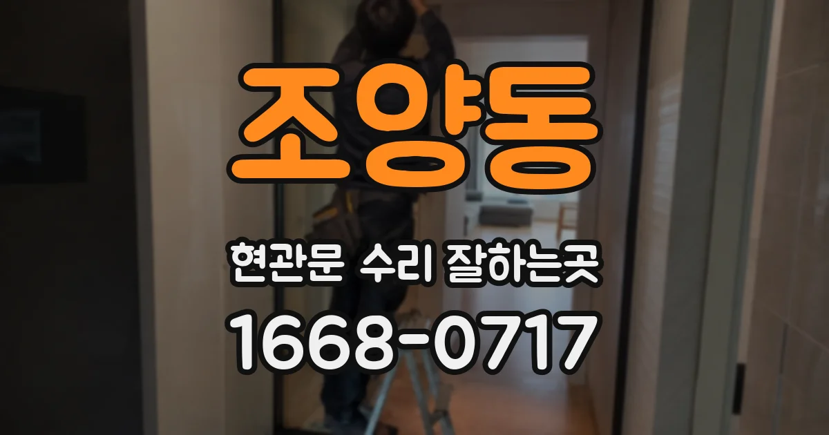 조양동 현관문 수리 잘하는곳