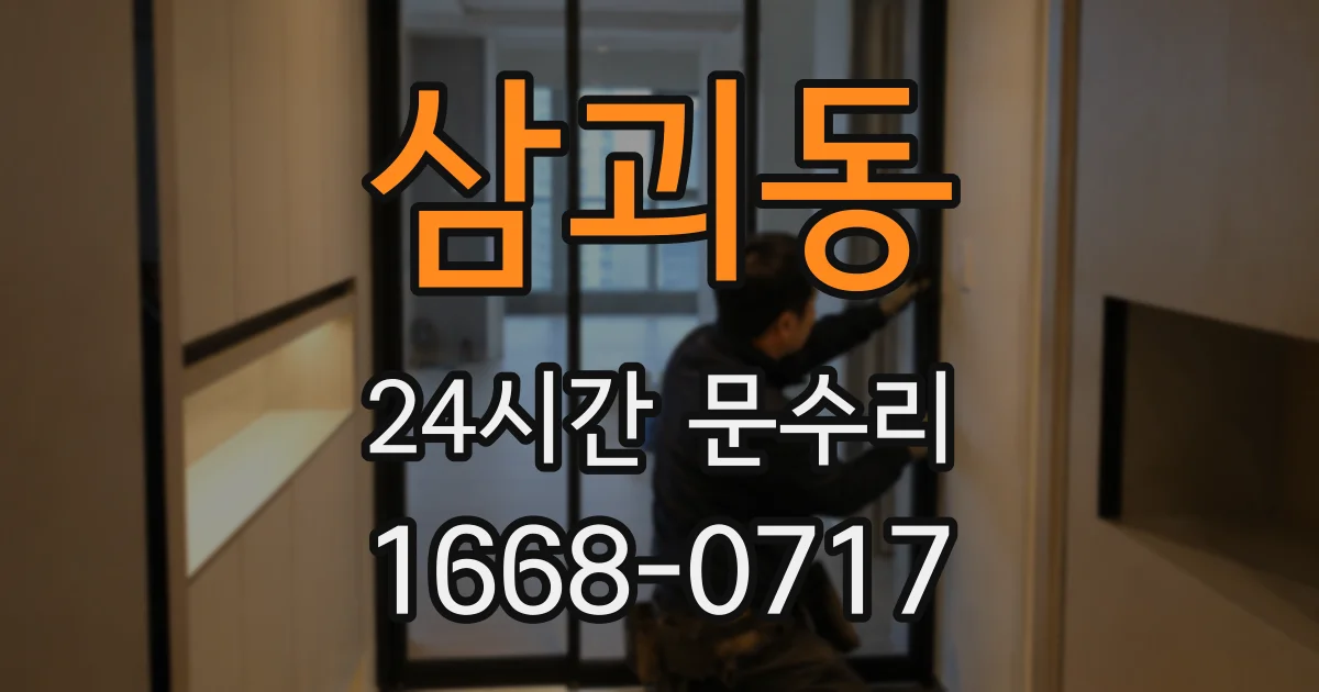 삼괴동 24시간 문수리