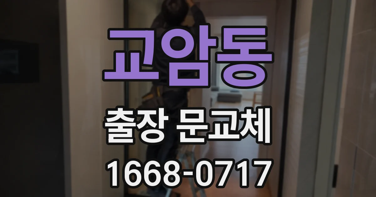 교암동 출장 문교체