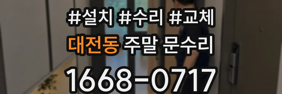 대전동 주말 문수리