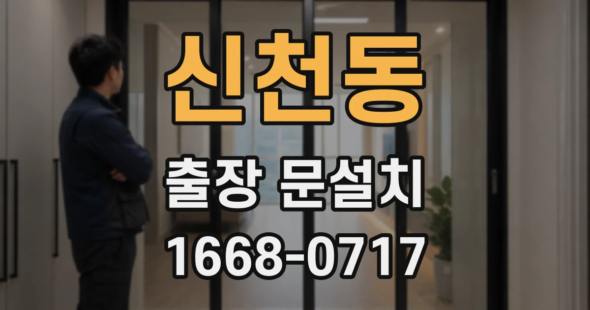 신천동 출장 문설치
