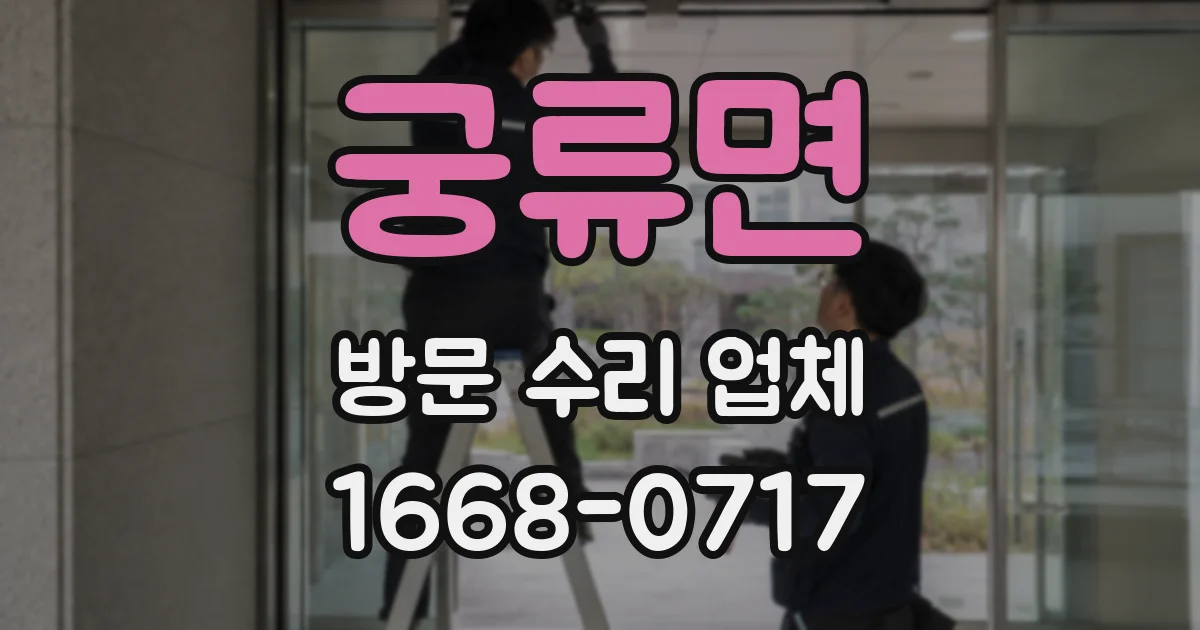 궁류면 방문 수리 업체