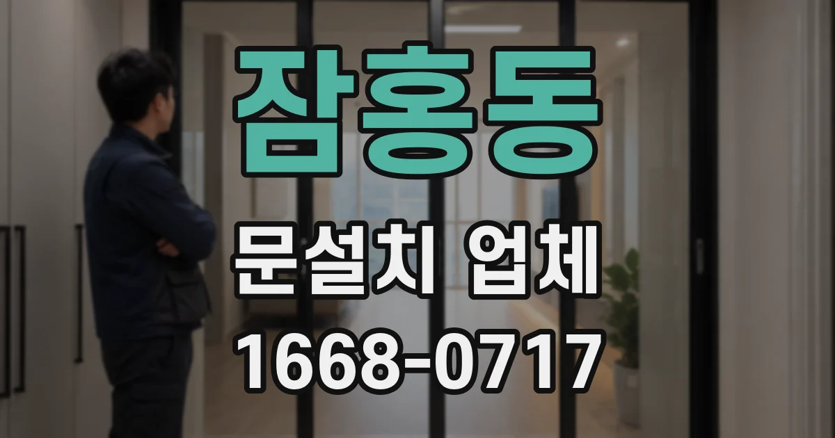 잠홍동 문설치 업체