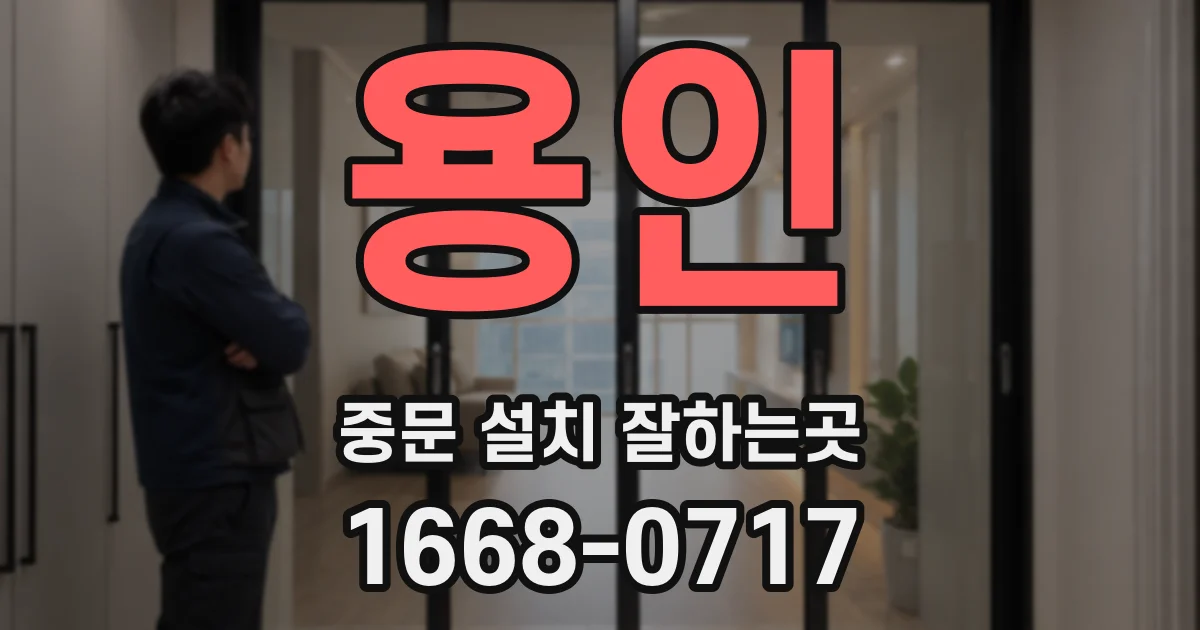 용인 중문 설치 잘하는곳