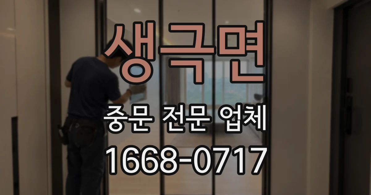 생극면 중문 전문 업체