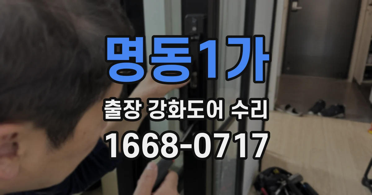 명동1가 출장 강화도어 수리